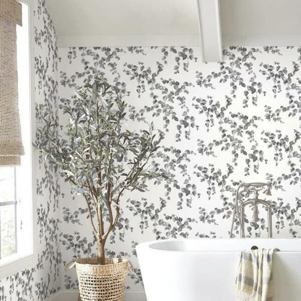 Papel pintado de hojas en color verde Creeping Fig Vine FH4036 - Imagen 6