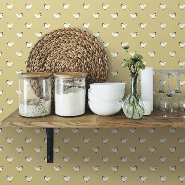 Papel pintado de animales en color beige Roost FH4072 - Imagen 6