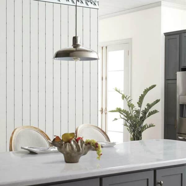 Papel pintado de rayas en color beige In Stitches Stripe FH4076 - Imagen 3