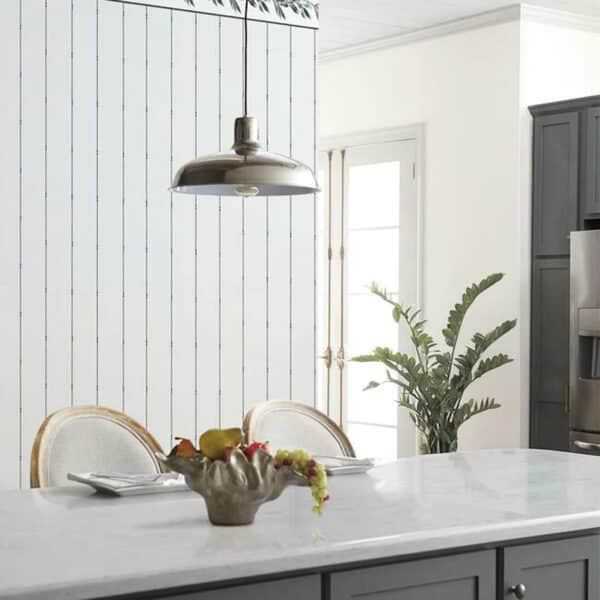 Papel pintado de rayas en color beige In Stitches Stripe FH4076 - Imagen 6