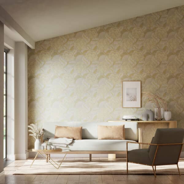 Papel pintado estampado floral verde Flourish HQN3112937 - Imagen 4