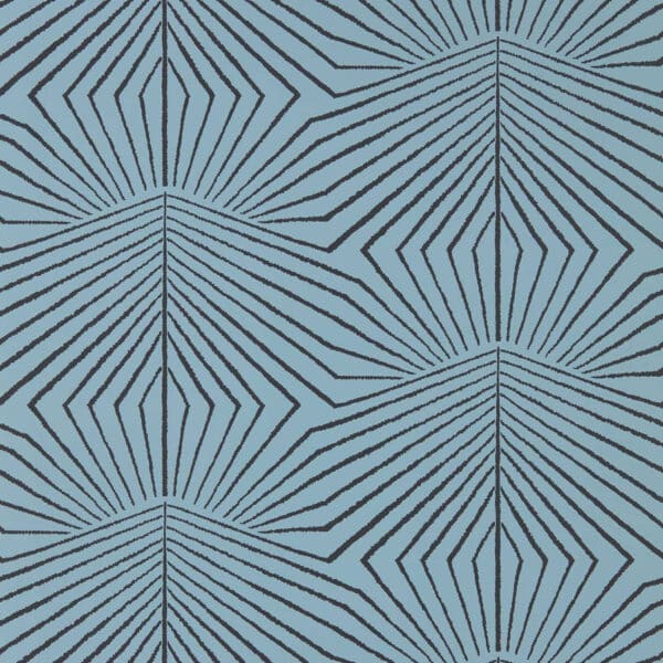 Papel pintado abstracto en color azul Dawning HQN3112929