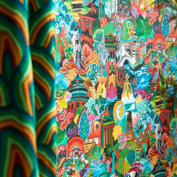 Papel pintado oriental multicolor Journey of Discovery HQN3112919 - Imagen 4