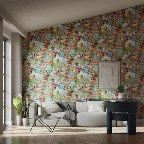Papel pintado oriental multicolor Journey of Discovery HQN3112919 - Imagen 5