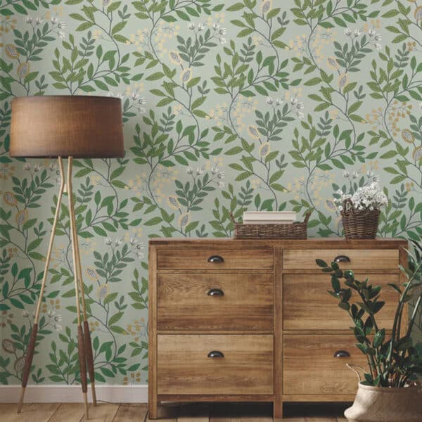 Papel pintado de estampado floral en multicolor Eden Retreat MN1841 - Imagen 11