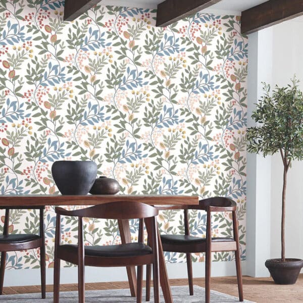Papel pintado de estampado floral en multicolor Eden Retreat MN1841 - Imagen 4