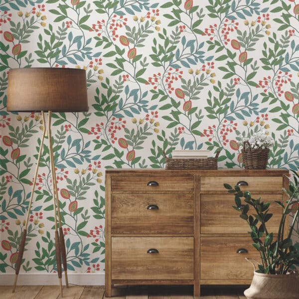 Papel pintado de estampado floral en multicolor Eden Retreat MN1841 - Imagen 3