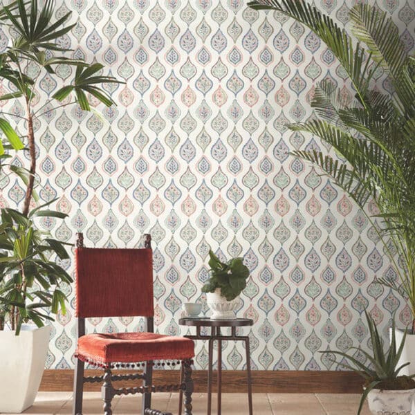 Papel pintado de medallones en multicolor Marketplace Motif MN1852 - Imagen 8