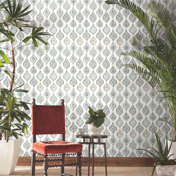 Papel pintado de medallones en multicolor Marketplace Motif MN1852 - Imagen 6