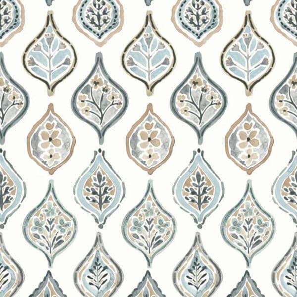 Papel pintado de medallones en color gris Marketplace Motif MN1854