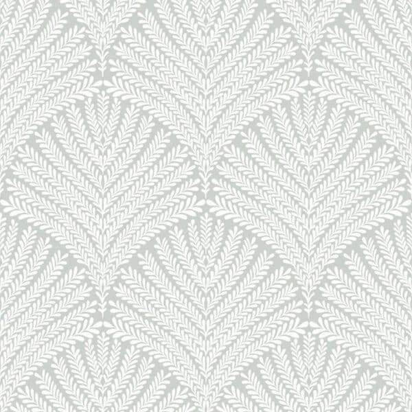 Papel pintado de hojas en color verde Beachcomber MN1871
