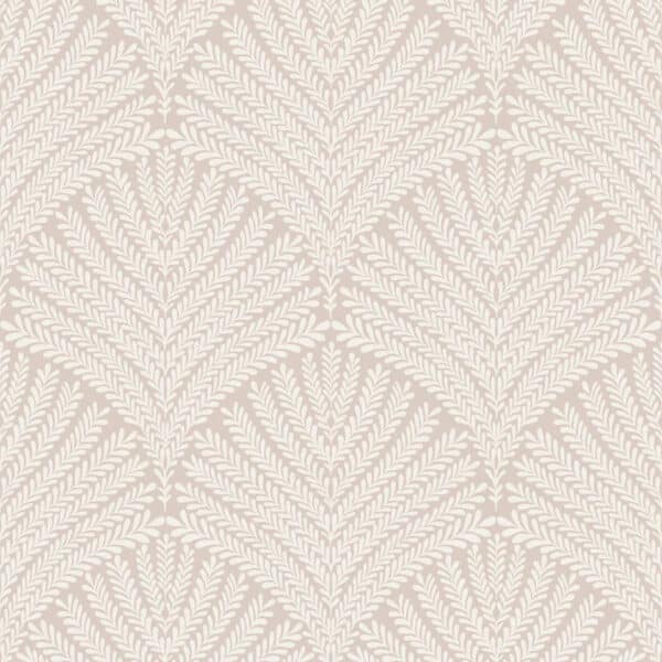 Papel pintado de hojas en color beige Beachcomber MN1872