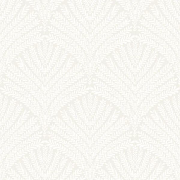 Papel pintado de hojas en color beige claro Beachcomber MN1873