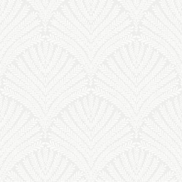 Papel pintado de hojas en color gris claro Beachcomber MN1874