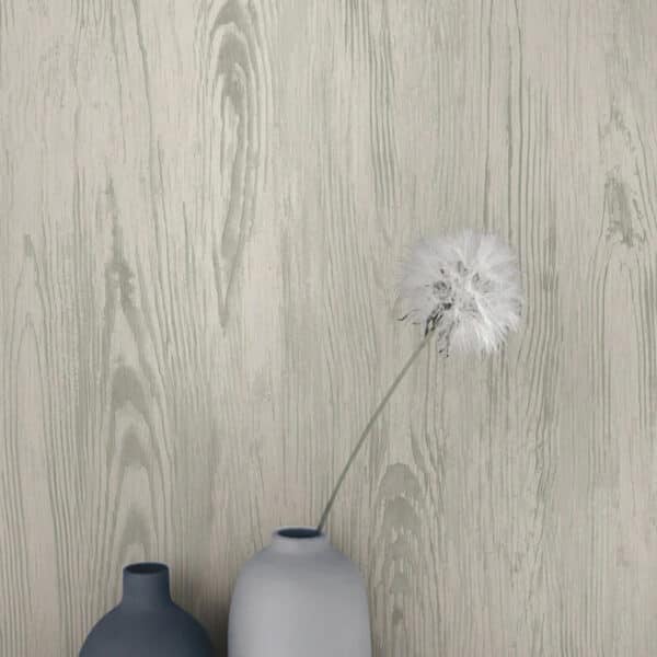 Papel pintado de símil madera en color gris Rusticano MN1953 - Imagen 7