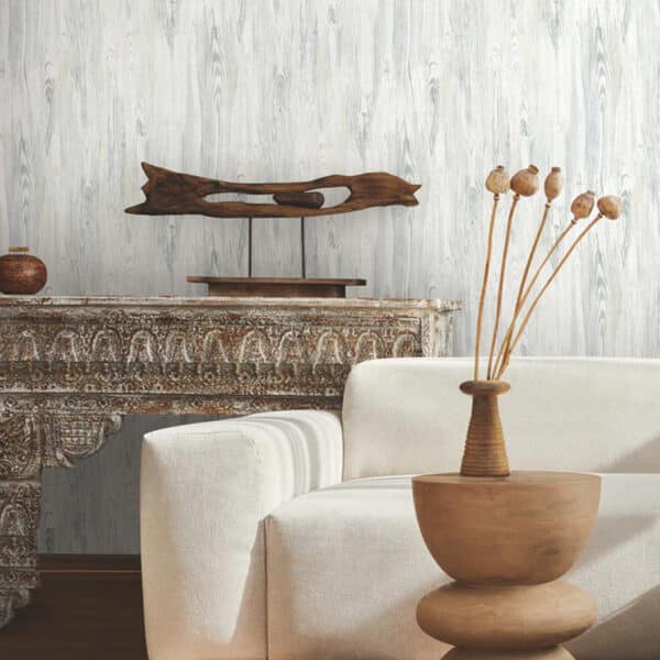 Papel pintado de símil madera en color gris Rusticano MN1953 - Imagen 6