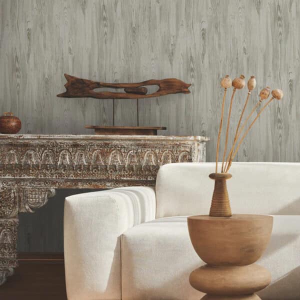 Papel pintado de símil madera en color gris Rusticano MN1953 - Imagen 4