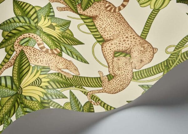 Papel pintado de animales en color verde Satara 119/3015 - Imagen 3
