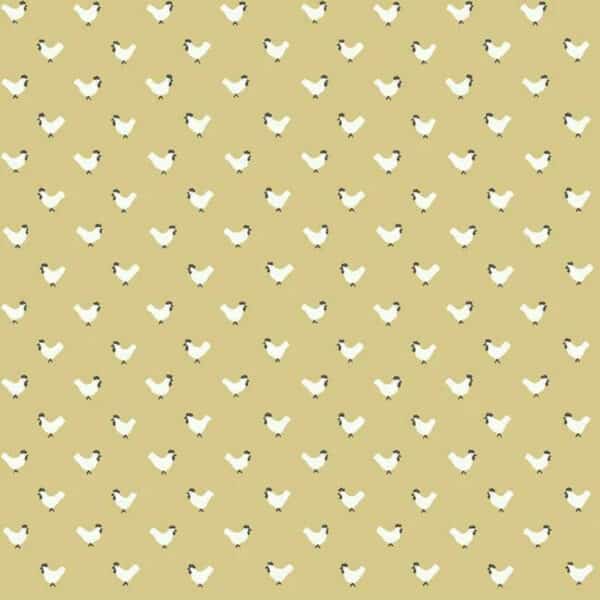 Papel pintado de animales en color amarillo Roost FH4074