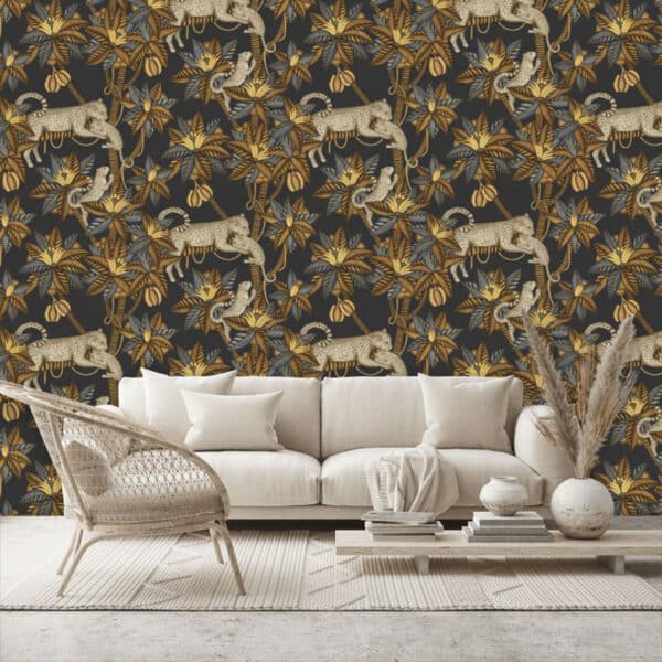 Papel pintado de animales en color negro Satara 119/3017 - Imagen 9