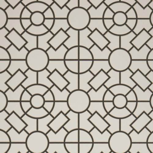 Papel pintado de geométrico trellis en color beige Knot Garden W7455-05