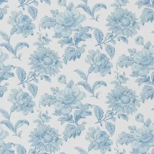 Papel pintado de flores en color azul English Garden Floral PEH0004/03