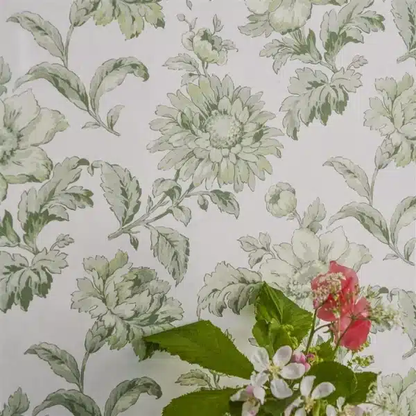 Papel pintado de flores en color azul English Garden Floral PEH0004/03 - Imagen 8