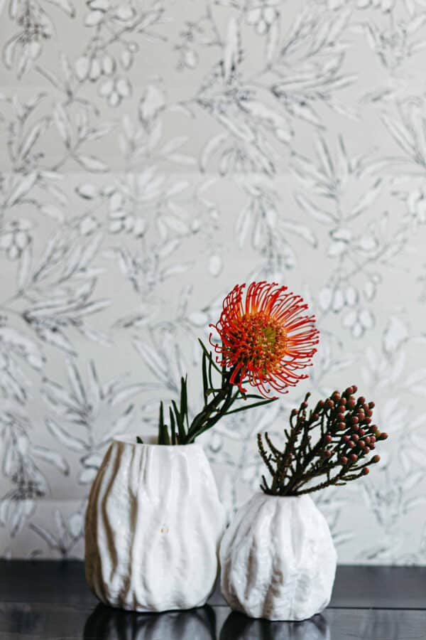 Papel pintado bicolor azul Aceituna Cava-Rosa claro A00503 - Imagen 16