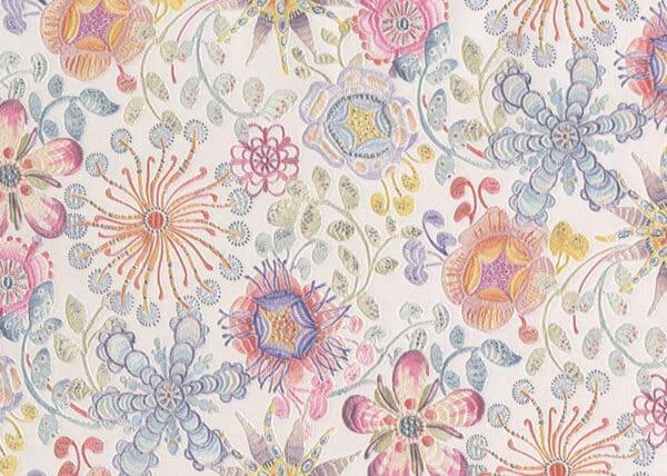 Papel pintado de estampado floral multicolor Magic Garden 10312