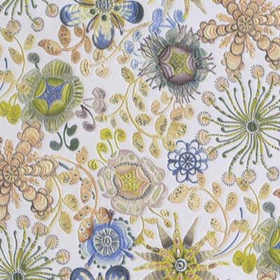 Papel pintado de estampado floral de color verde Magic Garden 10313