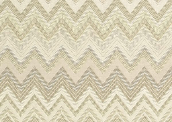 Papel pintado de zig zag en color beige Happy Zigzag 10334