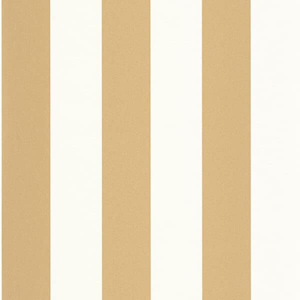 Papel pintado de rayas en color dorado Wide Lines 104022020