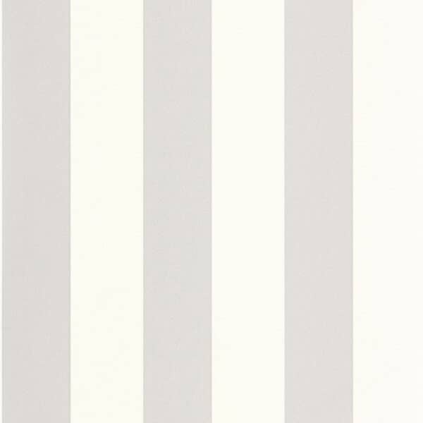 Papel pintado de rayas en color gris Wide Lines 104029001