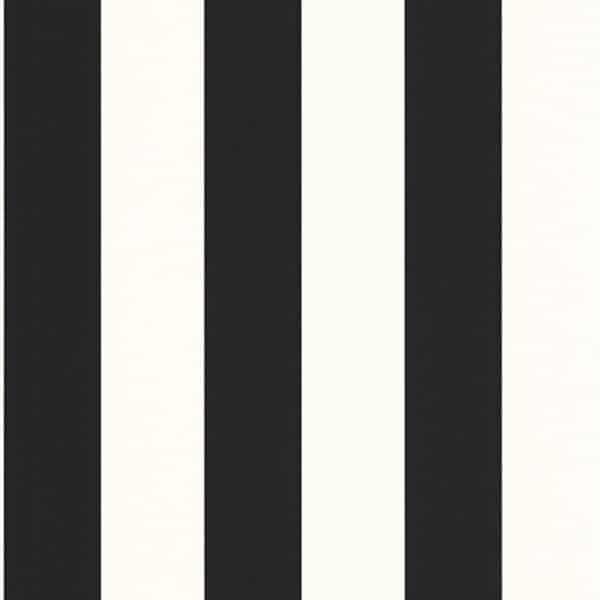 Papel pintado de rayas en color negro Wide Lines 104029290