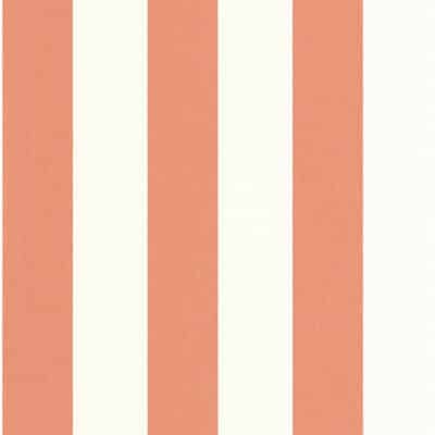 Papel pintado de rayas en color naranja Linen Lines 104044024