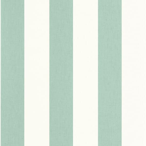 Papel pintado de rayas en color verde Linen Lines 104047100