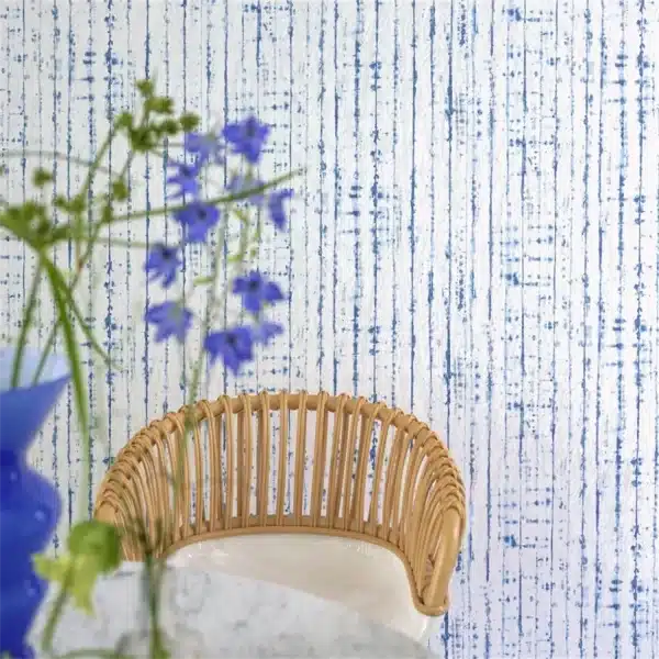 Papel pintado de rayas en color azul Shiwa PDG1159/02 - Imagen 6