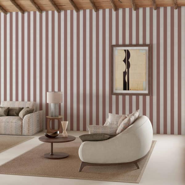 Papel pintado de rayas en color gris Stripe 8 A00741 - Imagen 11