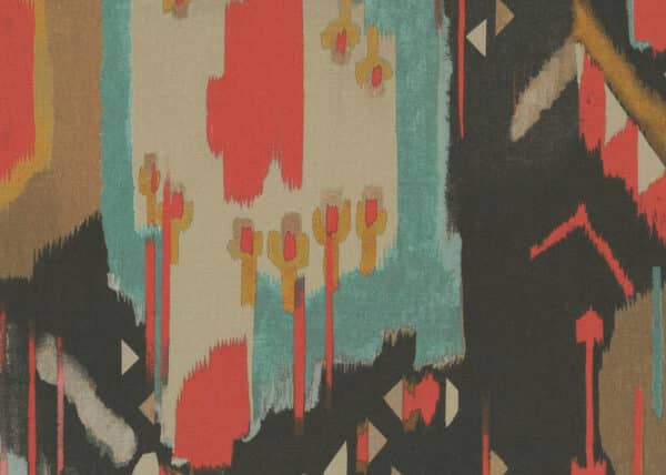 Papel pintado ikat en color multicolor Tribu 6403