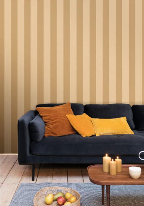 Papel pintado de rayas en color negro Wide Lines 104029329 - Imagen 8