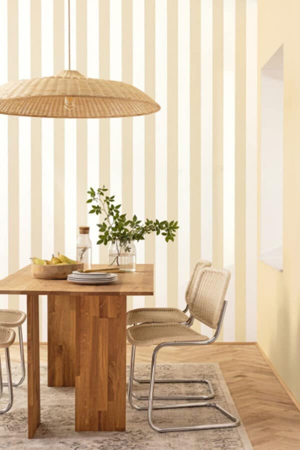Papel pintado de rayas en color negro Wide Lines 104029329 - Imagen 7