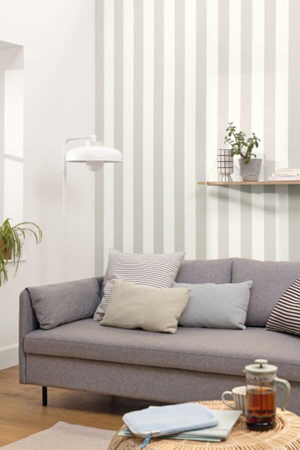 Papel pintado de rayas en color negro Wide Lines 104029329 - Imagen 12