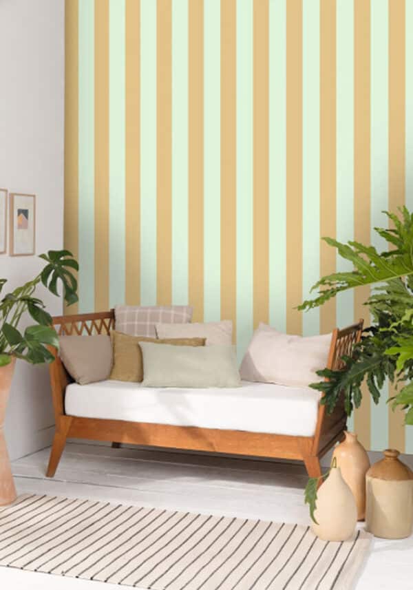 Papel pintado de rayas en color negro Wide Lines 104029329 - Imagen 6