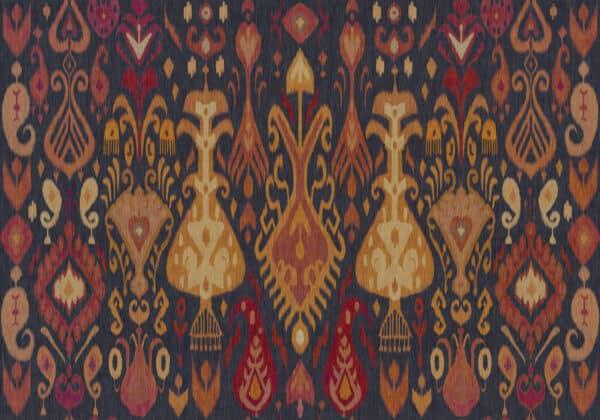 Mural de papel pintado de thai ikat en multicolor Boho A00845 (a medida precio m2)