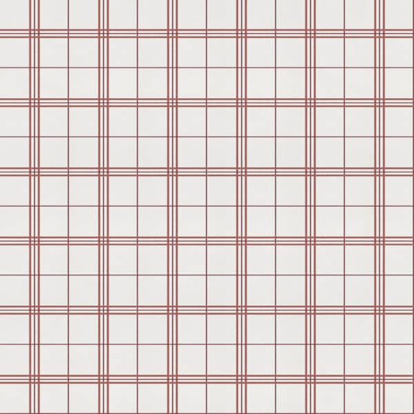 Papel pintado de cuadros en color rojo Check 7 A00758