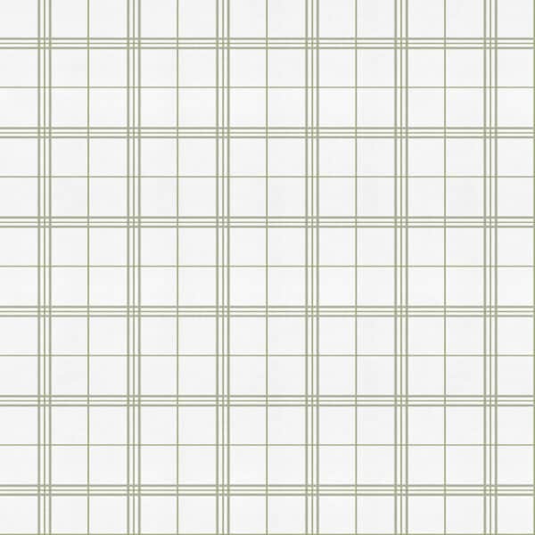 Papel pintado de cuadros en color verde Check 7 A00755