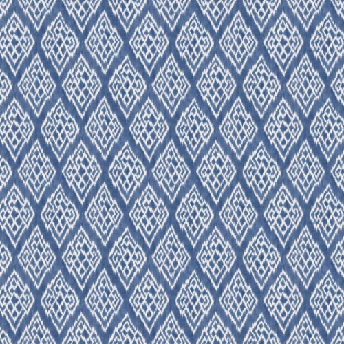 Papel pintado de rombos en color azul Kasuri A00838