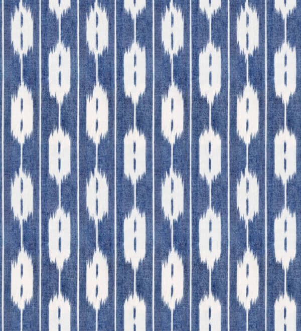 Papel pintado de rayas en color azul Llengües A00827