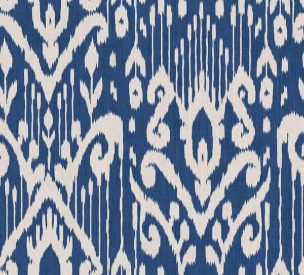Papel pintado de thai ikat en color azul Padmasalis A00800