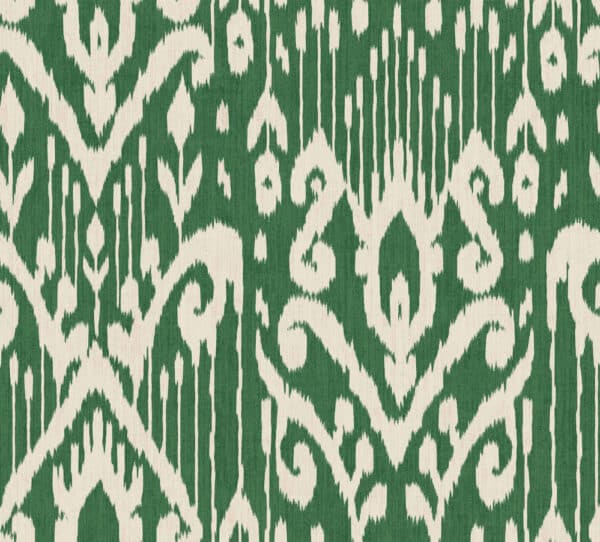 Papel pintado de thai ikat en color verde Padmasalis A00801